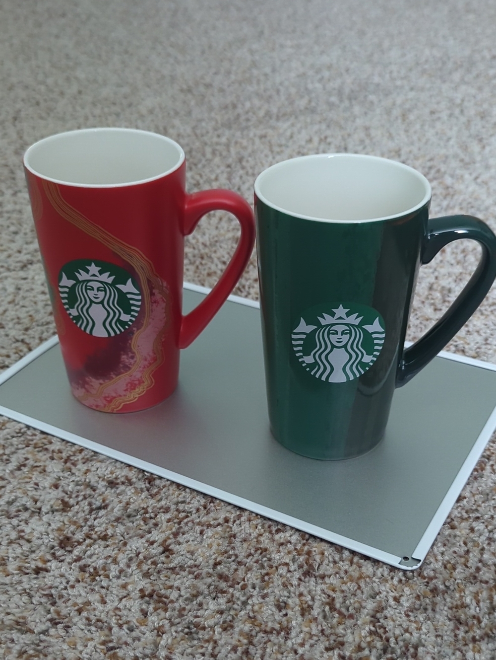 Starbucks Red & Green/ Multi Color Ceramic Logo Mugs